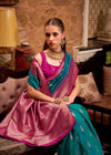 Peacock Green Banarasi Silk Saree