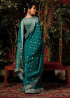 Pearl Opal green Zari Woven Fancy Dola Silk Designer Saree