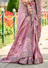 Persian Pink Woven Banarasi Designer Silk Saree