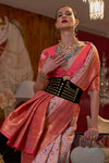 Pink Banarasi Kashmiri Silk Saree