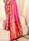 Pink Paithani Tissue Silk Saree