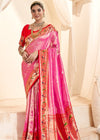 Pink Paithani Tissue Silk Saree