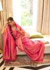 Pink Zari Woven Kanjivaram Saree