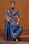 Princess Blue Kanjivaram Saree