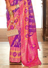 Princess Purple and Pink Woven Banarasi Saree