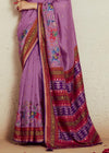 Purple Brasso Designer Soft Silk Saree