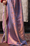 Purple Dual Tone Kanjivaram Handloom Saree