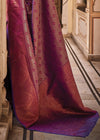 Purple Zari Woven Kanjivaram Silk Saree