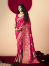Rani Pink Banarasi Silk Saree