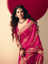 Rani Pink Banarasi Silk Saree