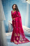 Rani Pink Banarasi Silk Saree