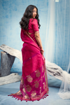 Rani Pink Banarasi Silk Saree