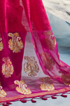 Rani Pink Banarasi Silk Saree