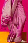 Rani Pink Banarasi Tissue Silk Saree