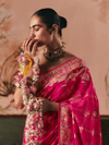 Rani Pink Bandhani Patola Silk Saree
