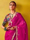 Rani Pink Georgette Saree