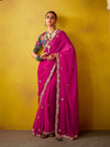 Rani Pink Georgette Saree