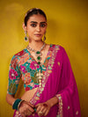 Rani Pink Georgette Saree