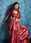 Rani Pink Kanjivaram Silk Saree