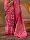 Rani Pink Patola Silk Saree