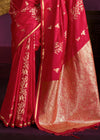 Rani Pink Satin Silk Saree