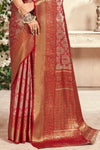 Red Zari Woven Kanjivaram Saree