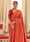 Red Zari Woven Kanjivaram Saree