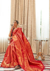 Red Zari Woven Kanjivaram Saree