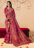 Rich Magenta Rani Pink Pichwai Designer Dola Silk Saree