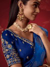 Royal Blue Banarasi Dola Silk Saree