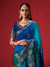 Royal Blue Banarasi Dola Silk Saree