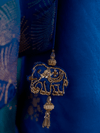 Royal Blue Banarasi Dola Silk Saree