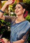 Royal Blue Kanjivaram Saree