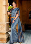 Royal Blue Kanjivaram Saree