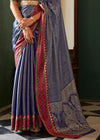 Royal Blue Kanjivaram Soft Silk Saree