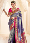 Royal Blue Paithani Tissue Silk Saree