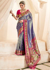 Royal Blue Paithani Tissue Silk Saree