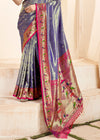 Royal Blue Paithani Tissue Silk Saree