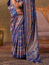Royal Blue Patola Silk Saree