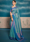 Royal Blue Woven Kanjivaram Silk Saree