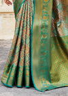 Royal Deep Green Dharmavaram Silk Saree