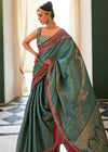 Royal Green Kanjivaram Soft Silk Saree