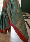 Royal Green Kanjivaram Soft Silk Saree