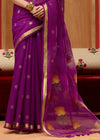 Royal Purple Cotton Silk Saree