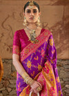 Royal Purple Woven Banarasi Saree