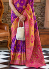 Royal Purple Woven Banarasi Saree