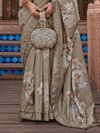 Sage Green Banarasi Dola Silk Saree