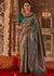 Sage Olive Green Kanjivaram Silk Saree