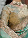 Sea Green Banarasi Tissue Silk Saree