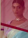 Sky Blue Banarasi Dola Silk Saree